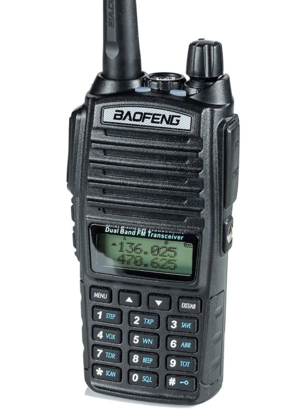High Power Dual Band Two-Way Radio, VHF 136-174MHz & UHF 400-520MHz, Walkie